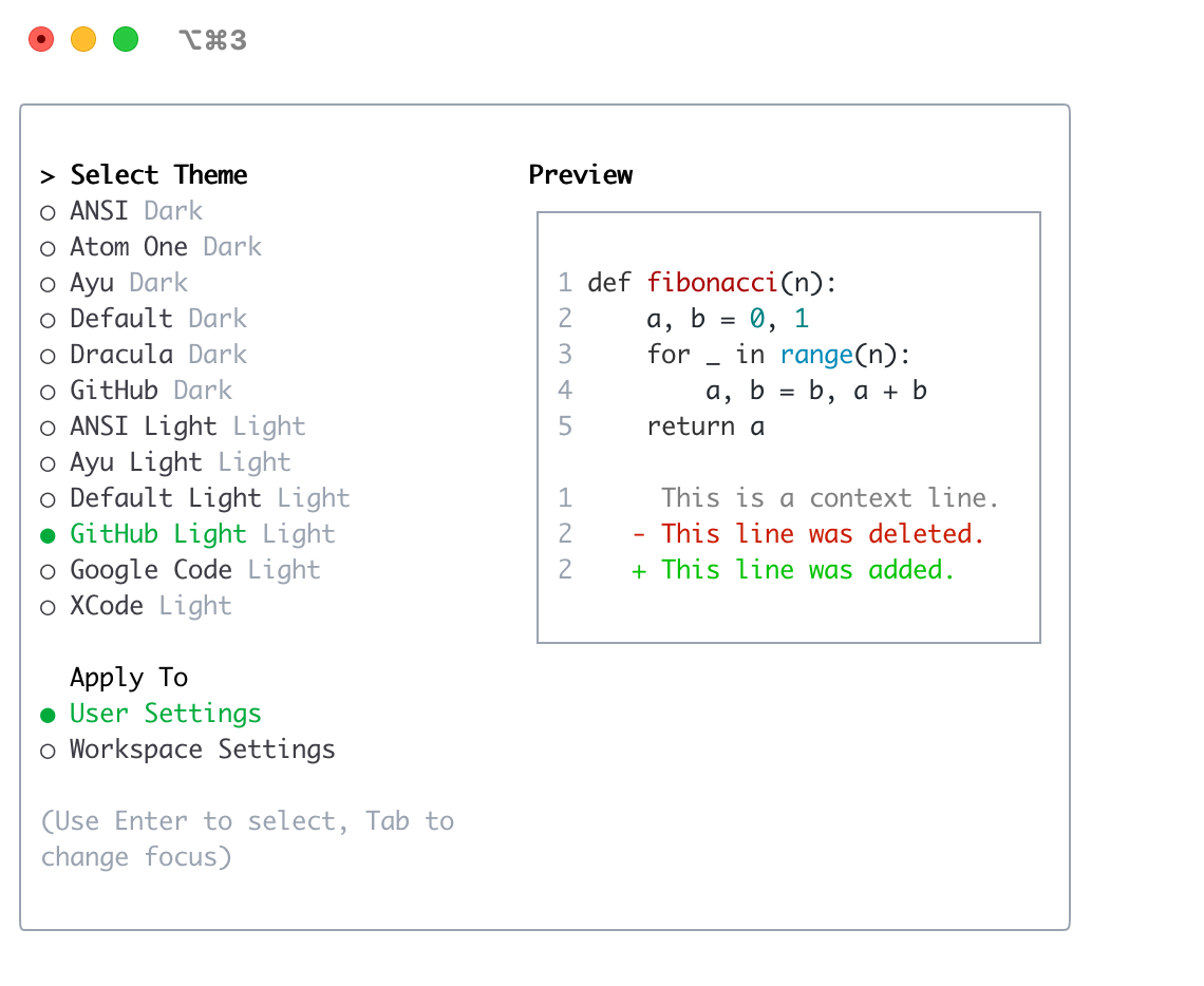Светлая тема GitHub